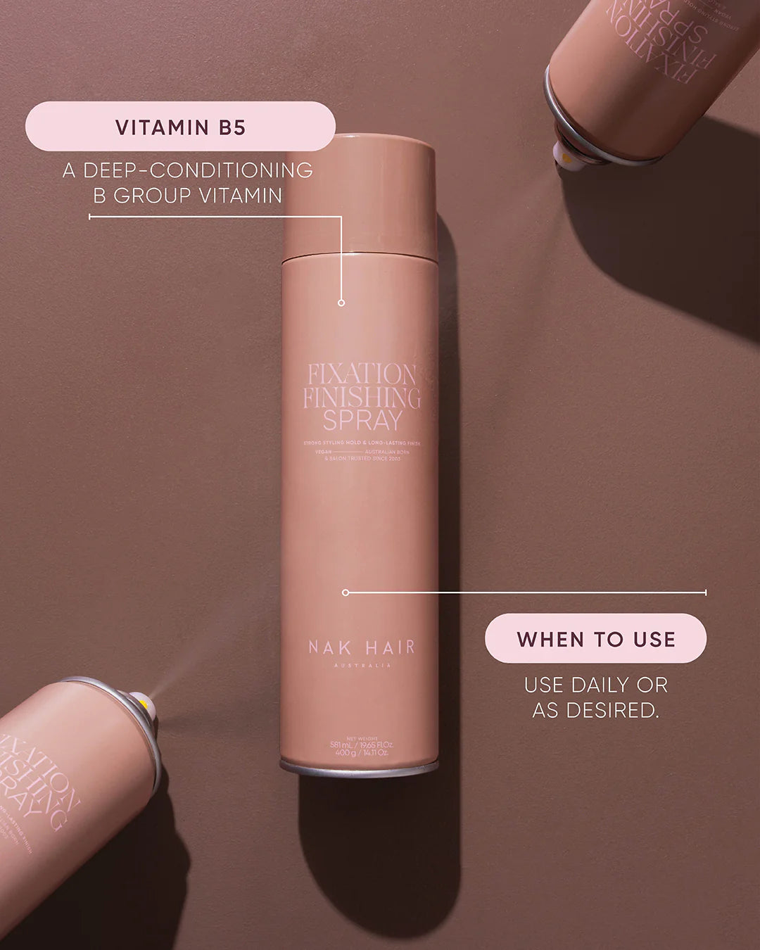 NAK Fixation Finishing Spray 400g