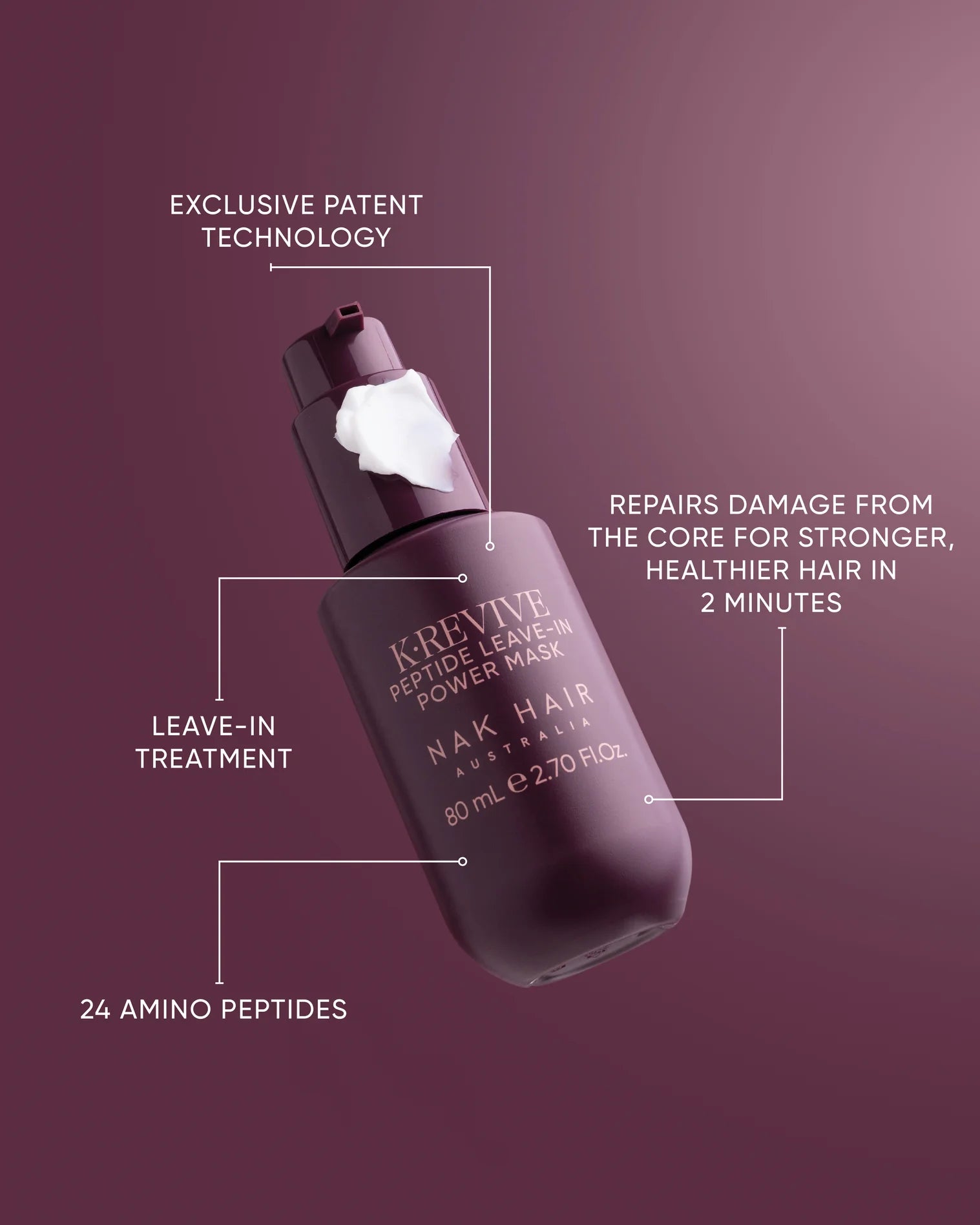 NAK K.REVIVE Peptide Leave-In Power Mask 80ml