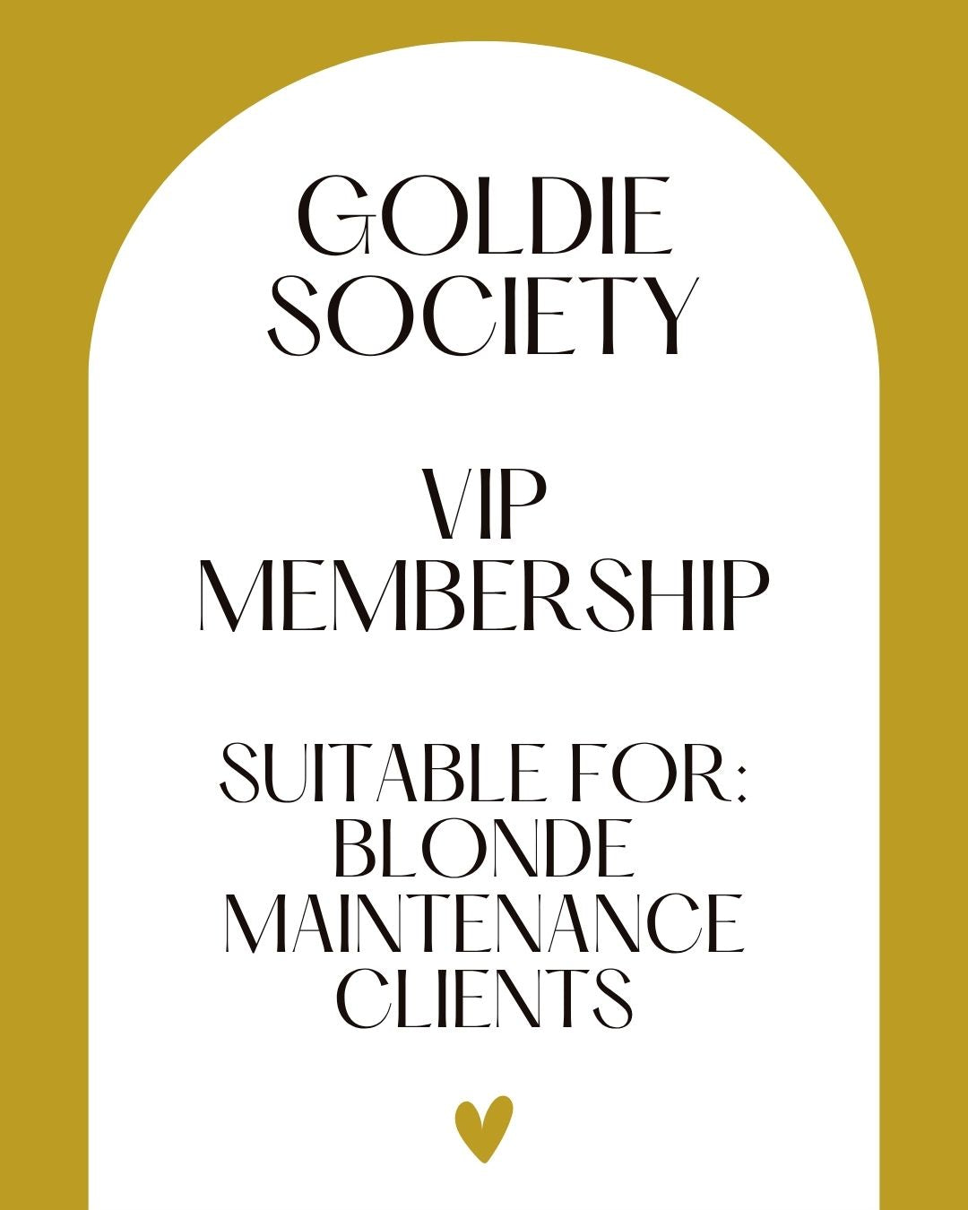 Goldie Society VIP Membership